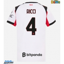 AC Milan Samuele Ricci #4 Bortedrakt Dame 2025-26 Kortermet